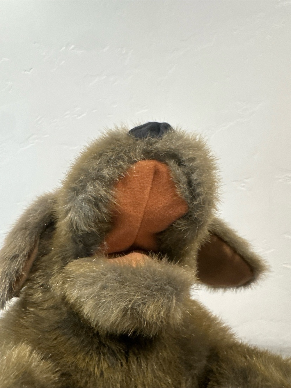 Folkmanis Puppet Sitting Dog Brown 15" Plush Puppy Furry Full Body Hand Puppet - Picture 8 of 8